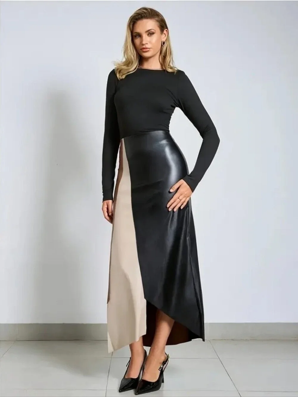 French A-Line Skirt, Mixed Colors
